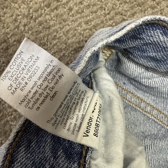 PacSun Dad Jeans 5 Button Fly Blue Pockets Women’s Size 26 - Picture 7 of 14